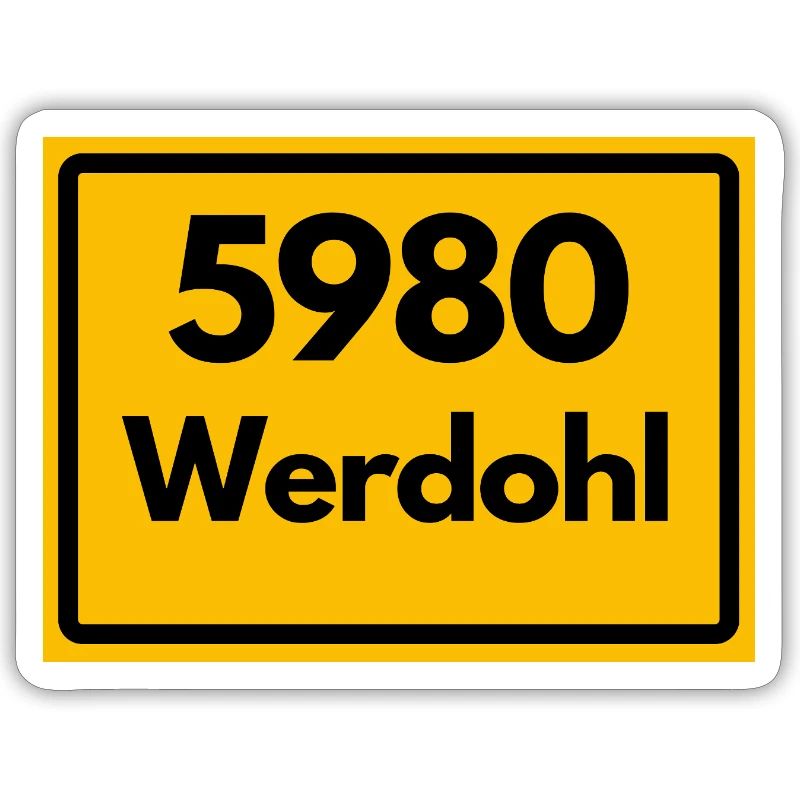 ANCIEN CODE POSTAL RÉTRO 5980 WERDOHL HEIMAT