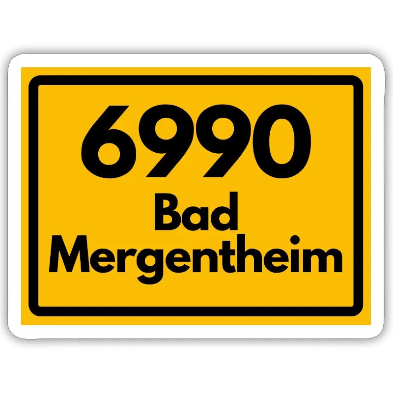 OLD POSTCODE POSTCODE RETRO 6990 BAD MERGENTHEIM