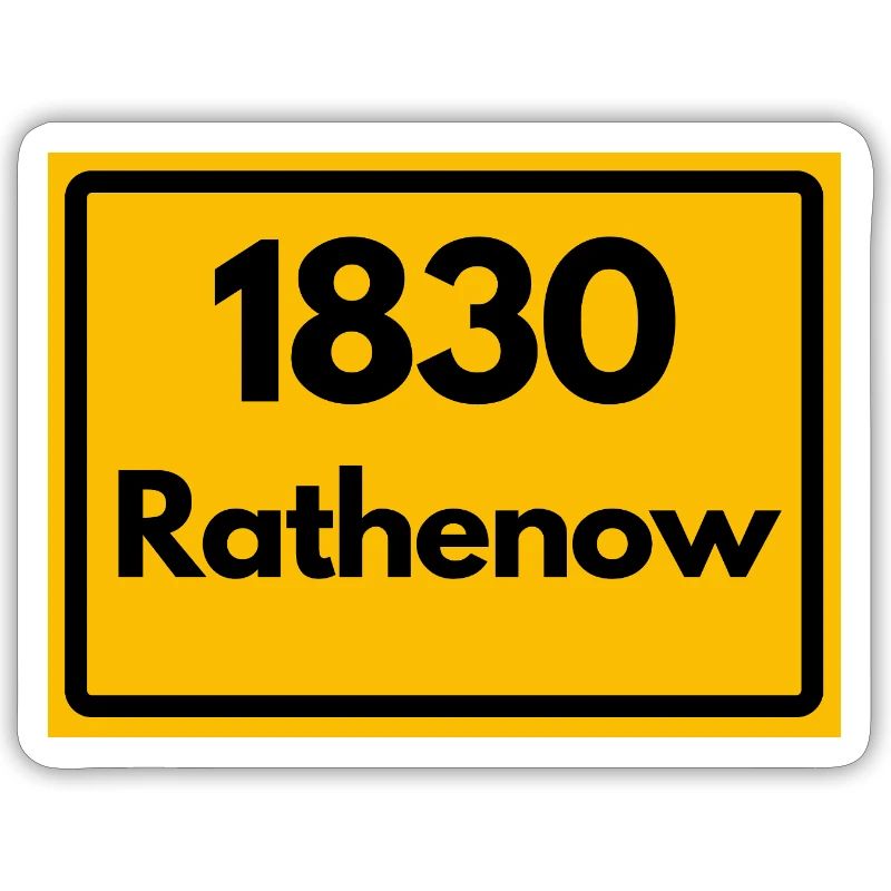 OLD POSTCODE ZIP CODE RETRO 1830 RATHENOW HEIMAT