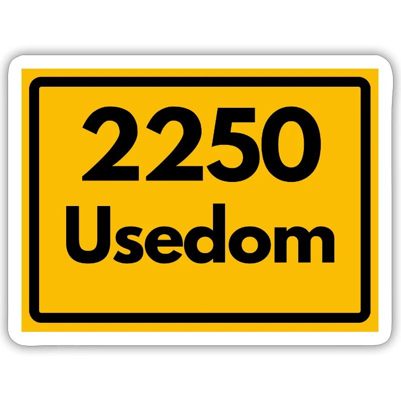 OLD POSTCODE POSTCODE RETRO 2250 USEDOM HEIMAT