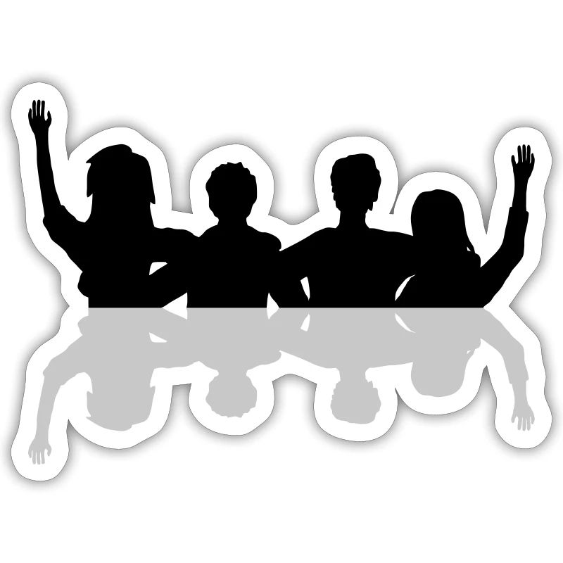 Miroirs d’amis ensemble