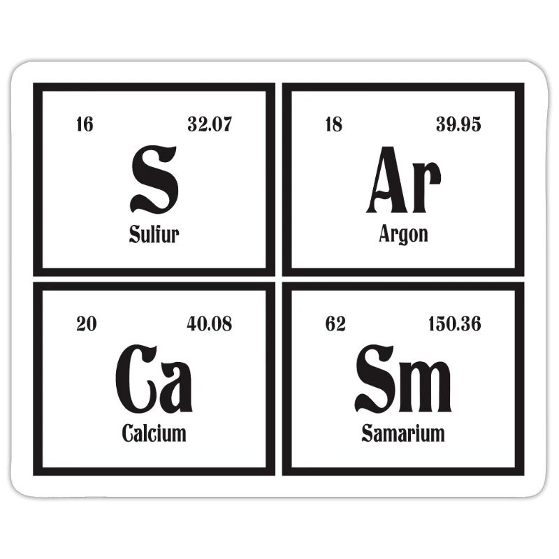 Sarkasmus | Periodensystem der Elemente