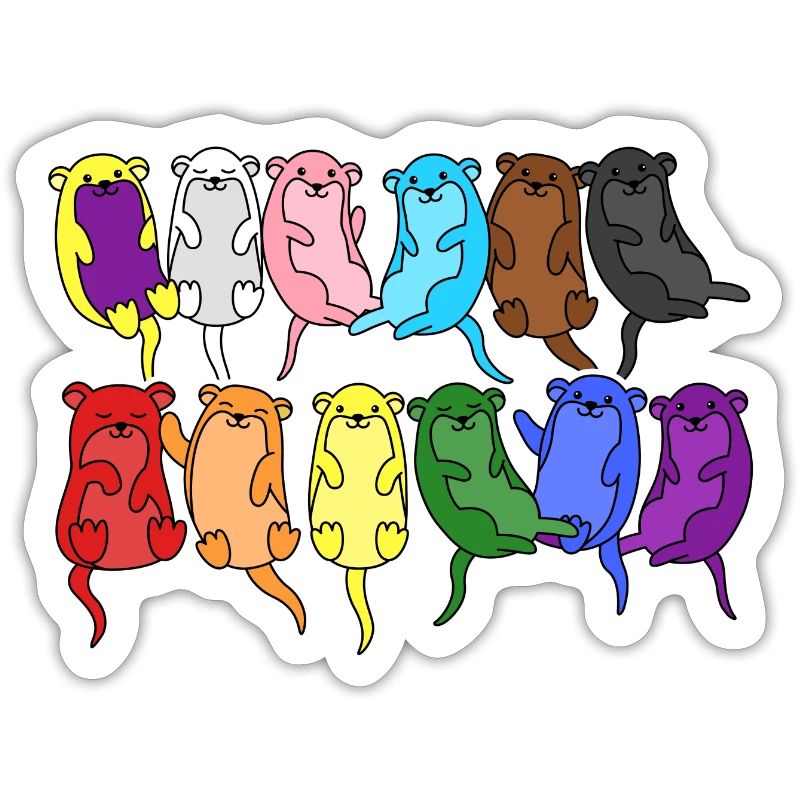 Fierté Progrès Flag Otter Égalité