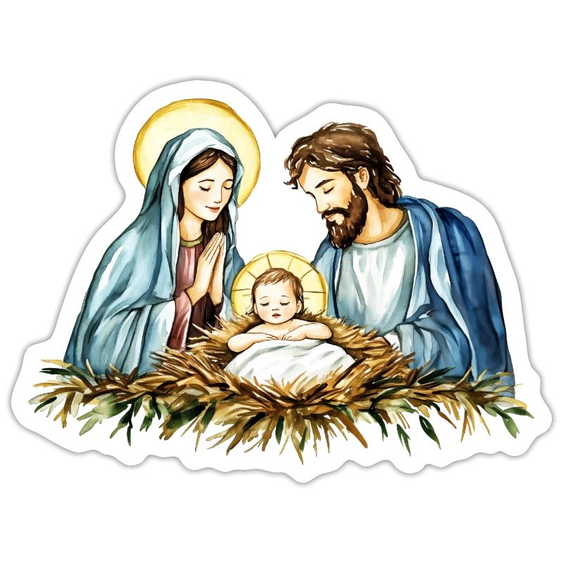 Pull de Noël Noël à la Crèche Jésus