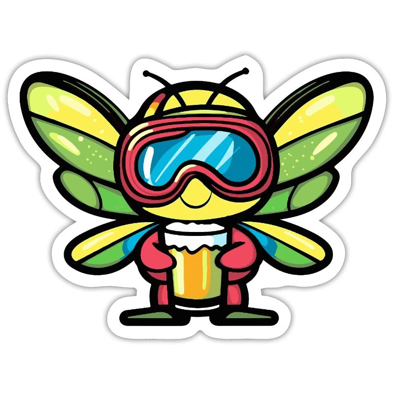 Libelle Apres Ski Bier Comic