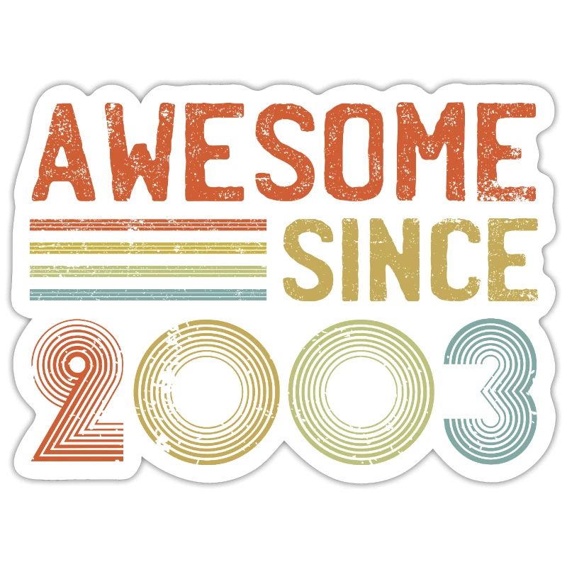 Retro 2003 Celebration Graph Text