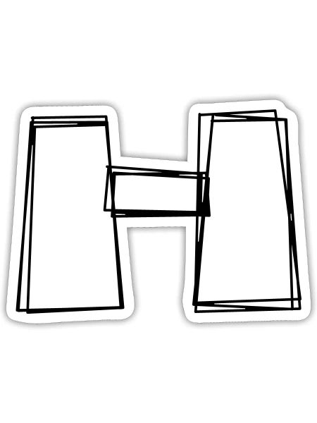 Fernglas handgezeichnet - Sticker Größe S (10 x 10 cm) - Mattweiß - Vorne