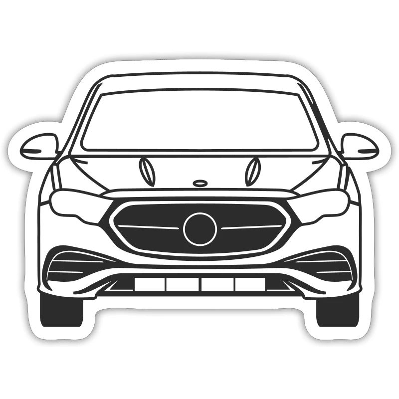 E Class Front Line Outline