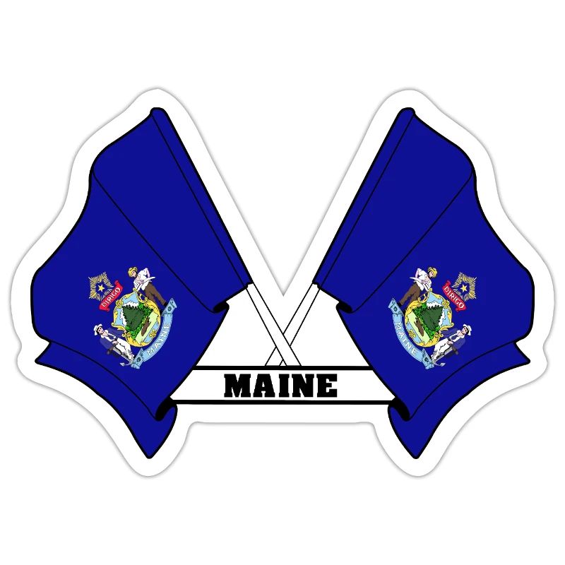 petits drapeaux texte MAINE
