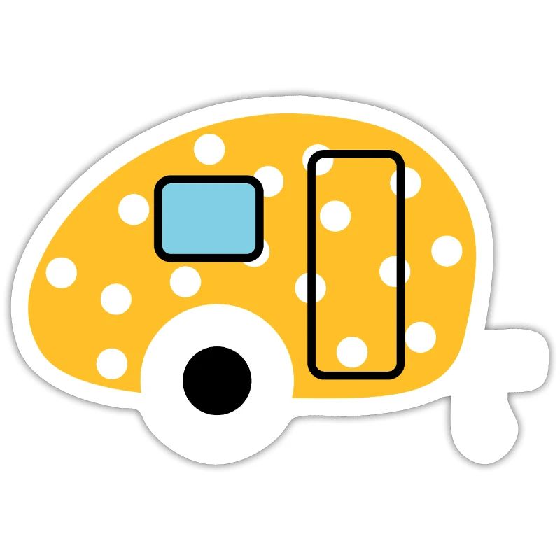 Caravan Egg Points Caravan Dots Camper Camping