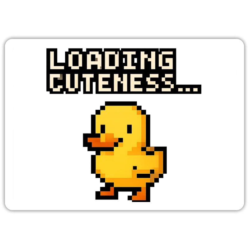 pixel duck loading cuteness