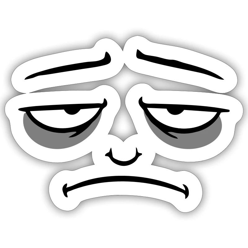 Grumpy sad disappointed face funny