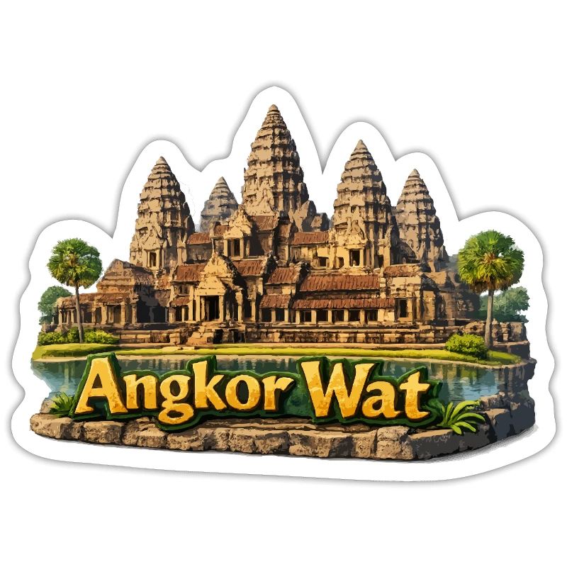 Angkor Wat : complexe du temple aux couleurs du sable