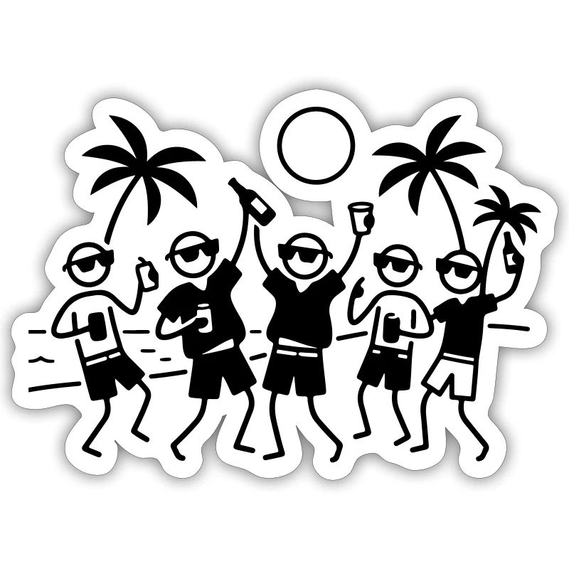 Party Group Beach