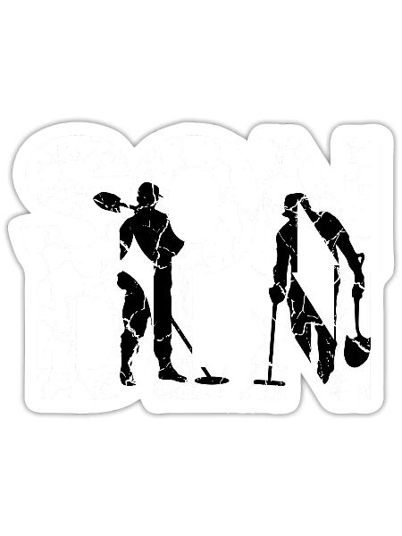 SONDLN ou des sucettes pour les chasseurs de trésors et les Sondlers - Sticker taille S (10 x 10 cm) - blanc mat - Devant