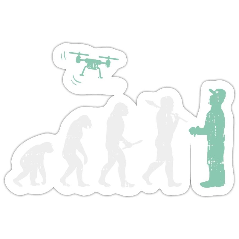 Evolution Drone T-Shirt I Model Making I Gift