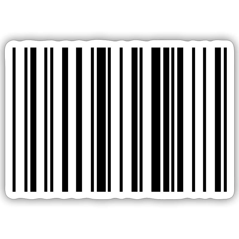 Bande de code à barres rayée