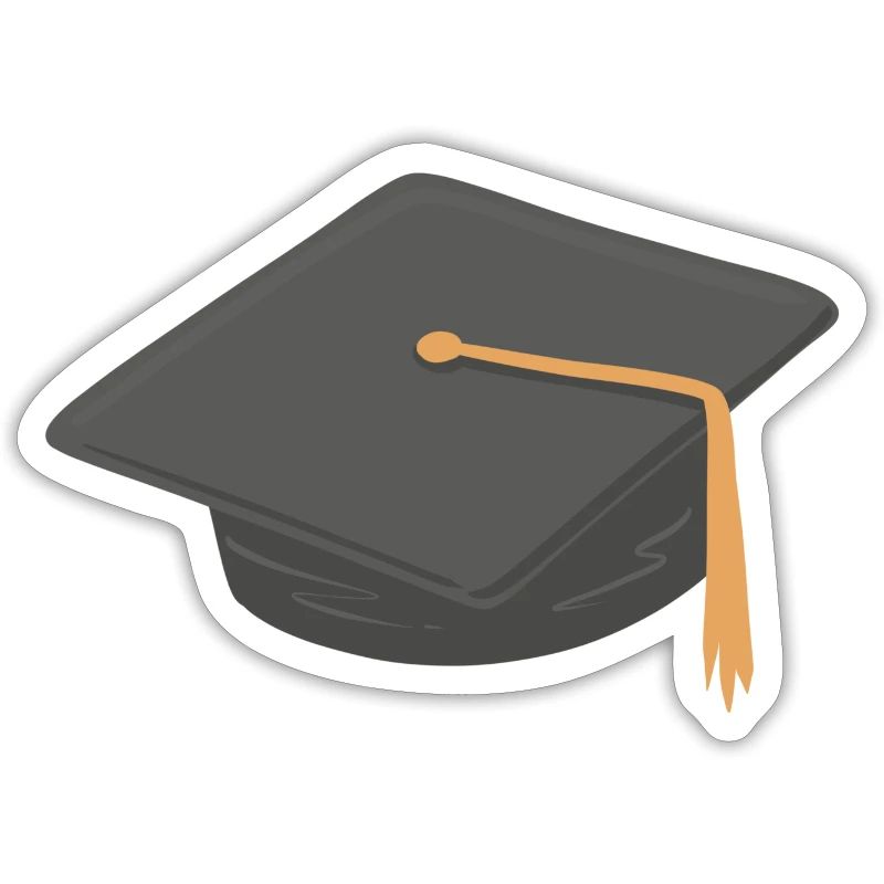 Schule Uni Abschluss Hut Symbol