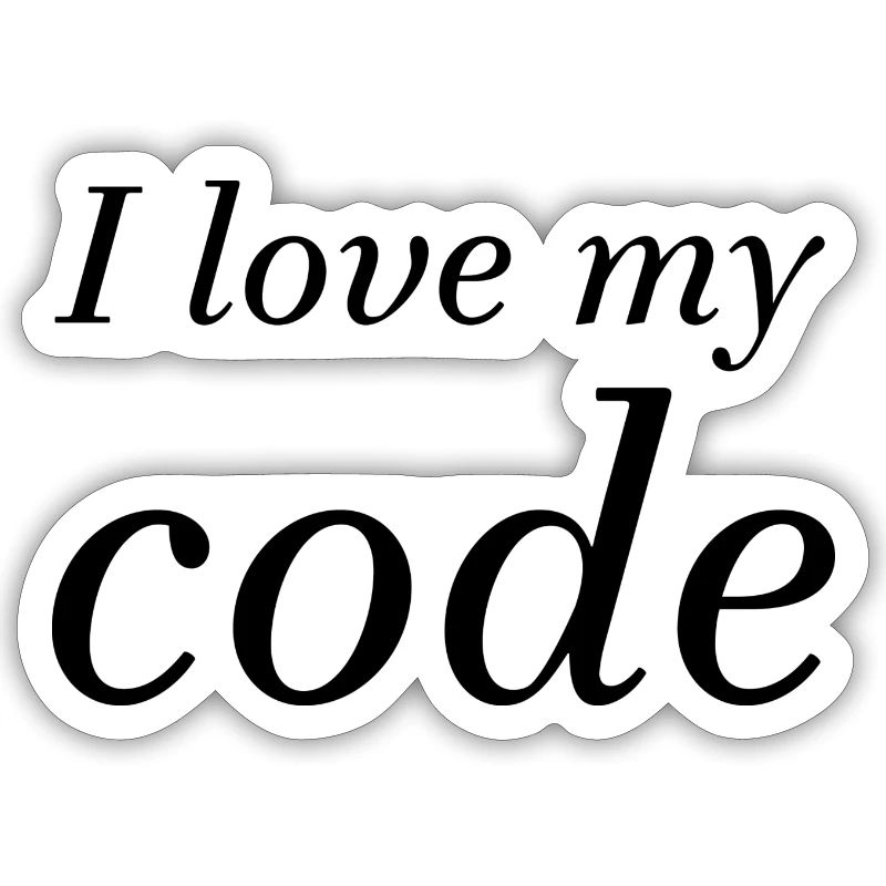 J’adore mon code