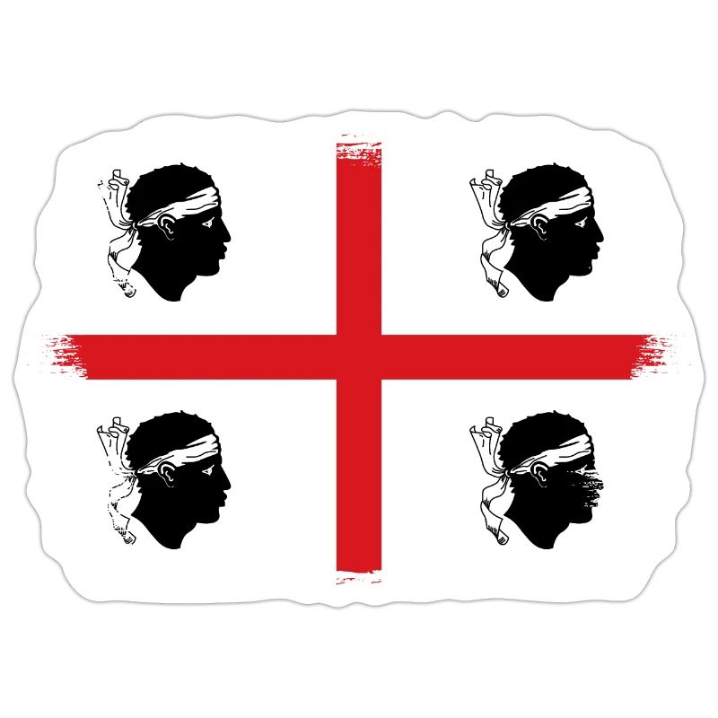 Drapeau de la Sardaigne Drapeau sarde Drapeau de la Sardaigne