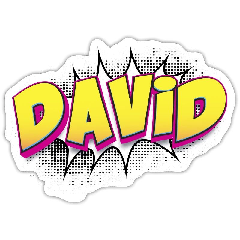 David Custom Name Comic Book Style Pop Art, David