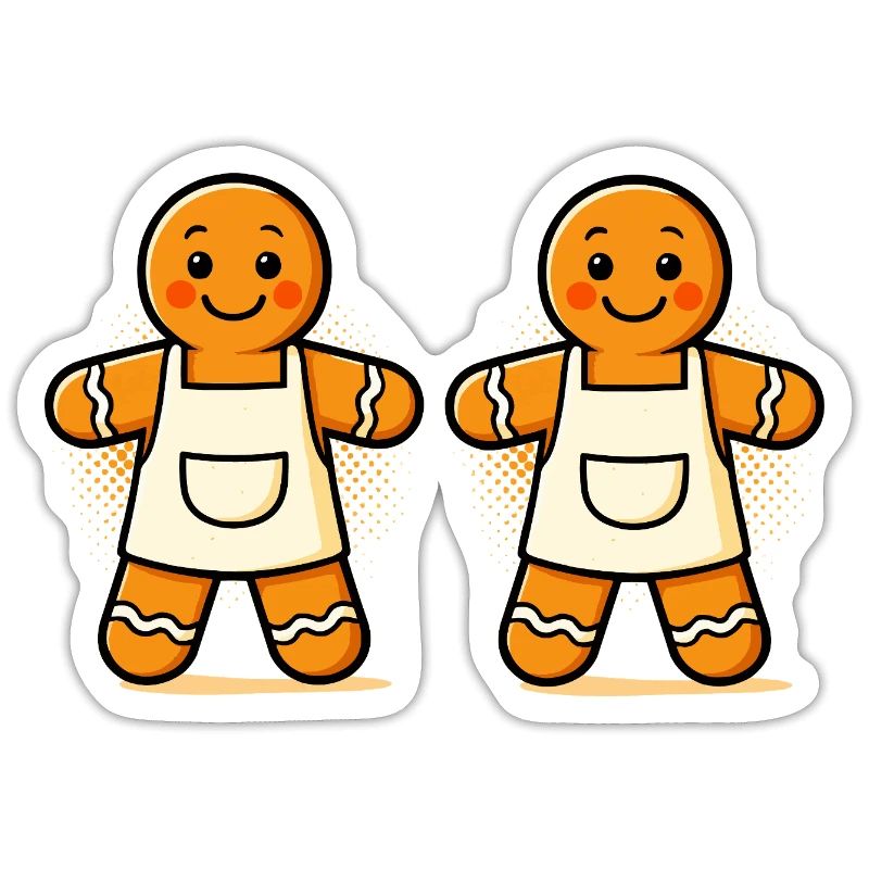 Gingerbread men with apron