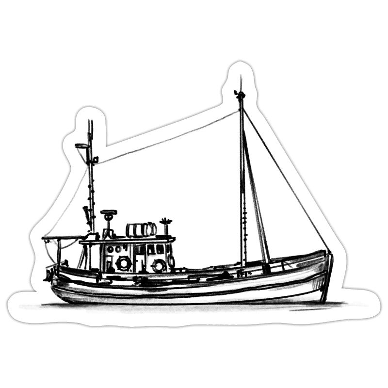 Fischkutter & Krabbenkutter - Illustration