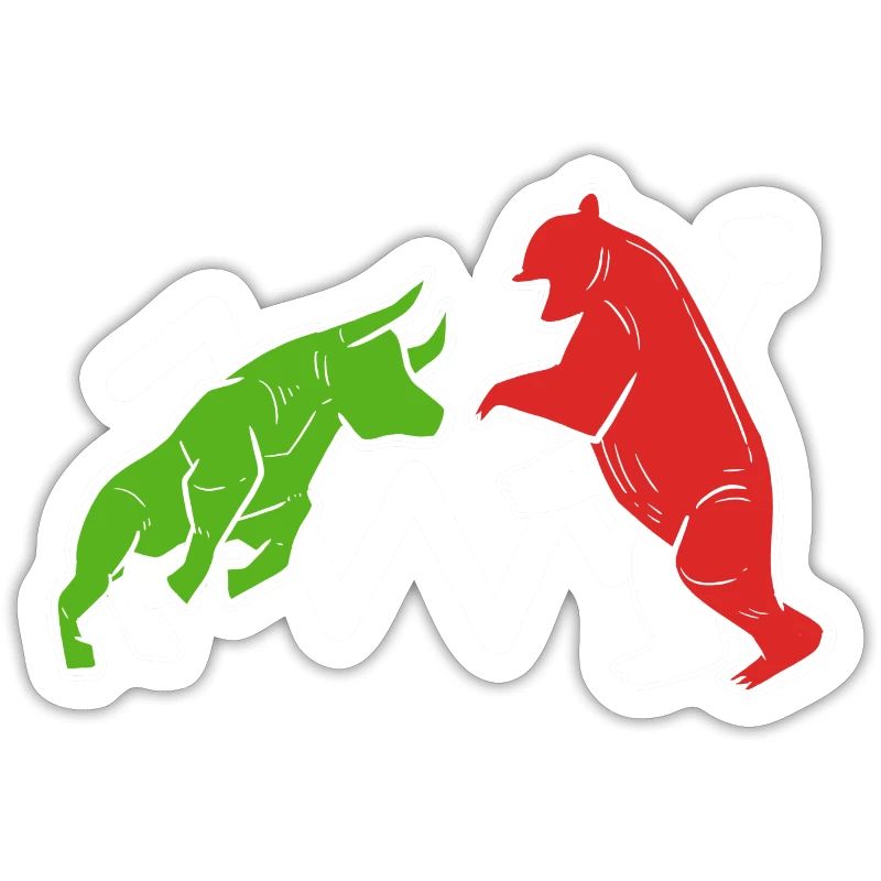 Stier und Bär Spieler oder Bettor Gift