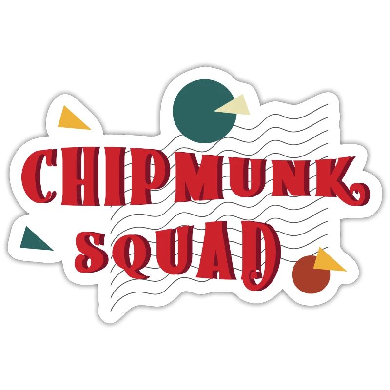 Écureuil mignon de l'escouade des Chipmunk