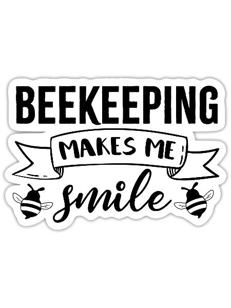 Bienenhonig, ironisches Zitat: Imkereihonig - Sticker Größe S (10 x 10 cm) - Mattweiß - Vorne