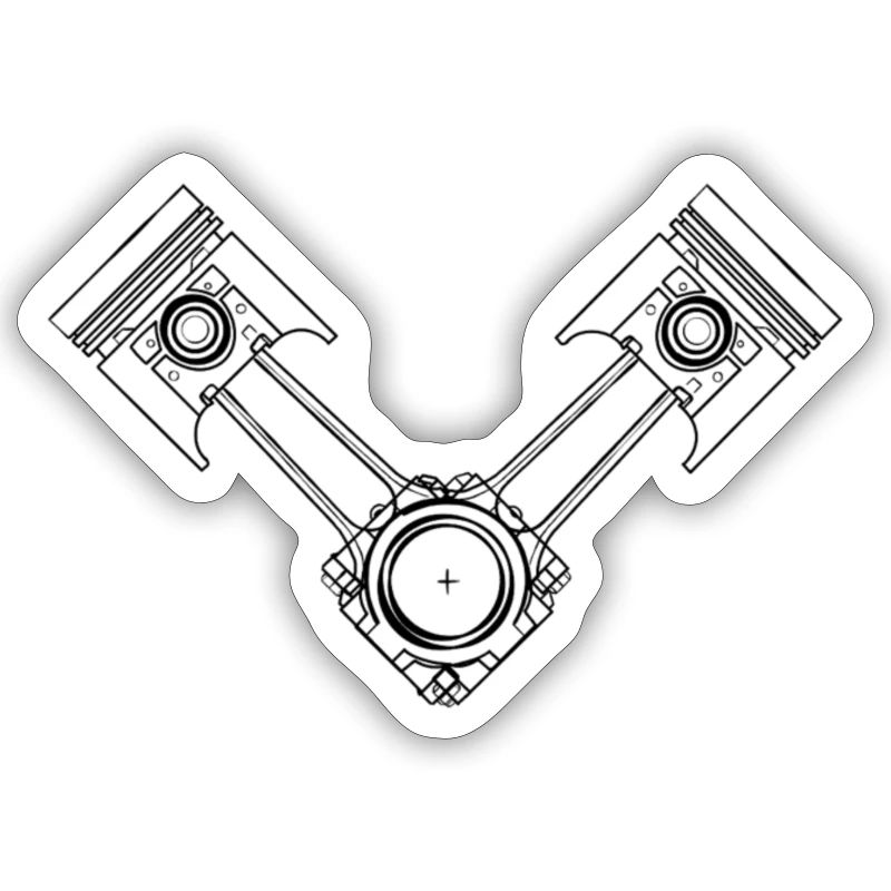 Conception technique du piston en V