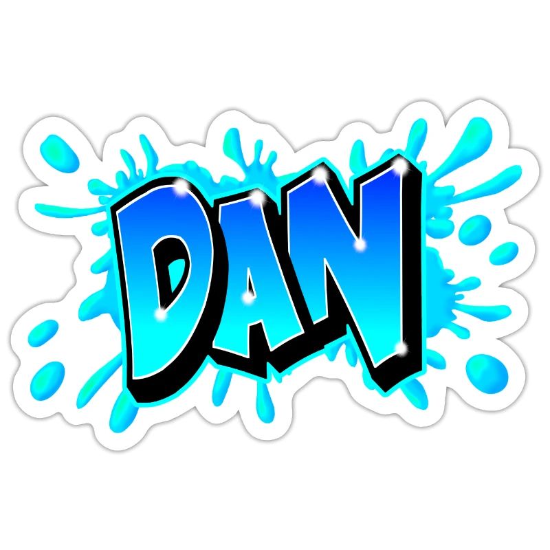 Graffiti "DAN" printed on any medium!