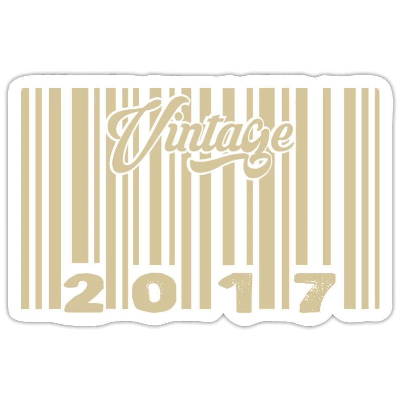 vintage 2017 Code barre 2017: Année 2025.