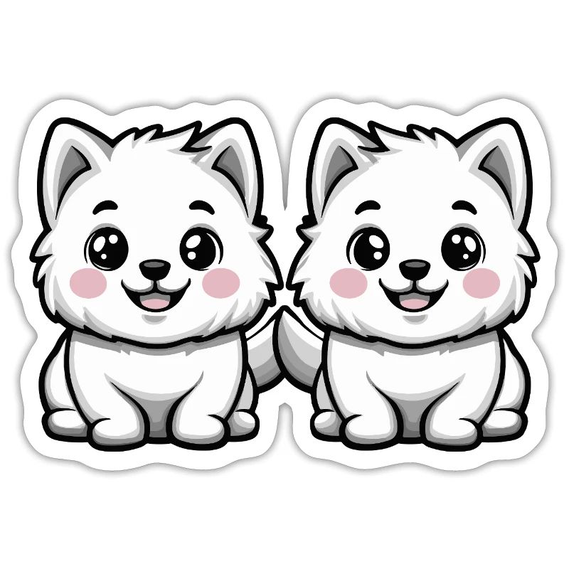 Samojede Hund Comic