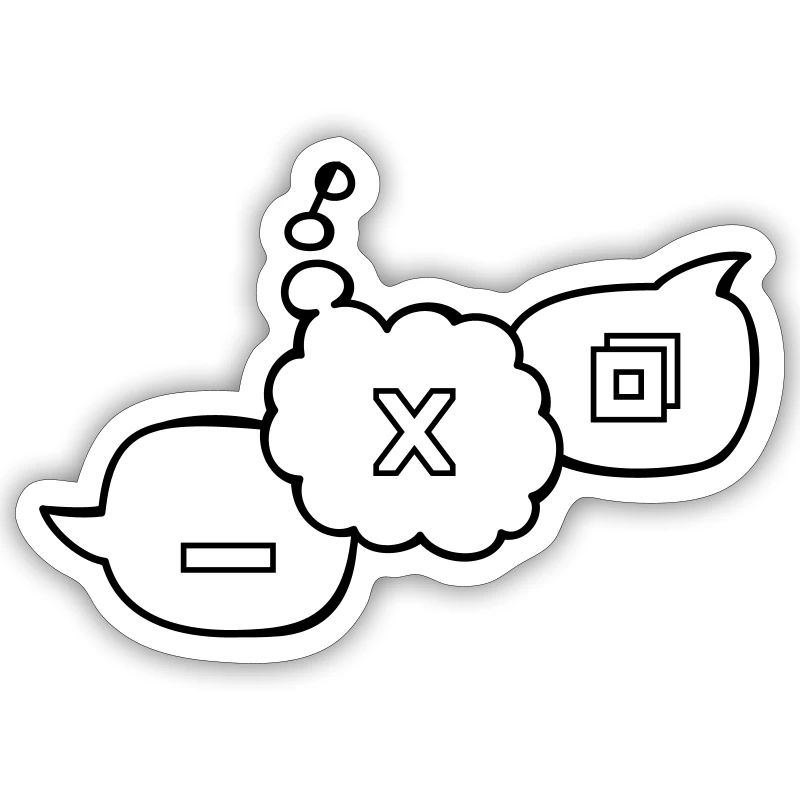 Computer speech bubbles