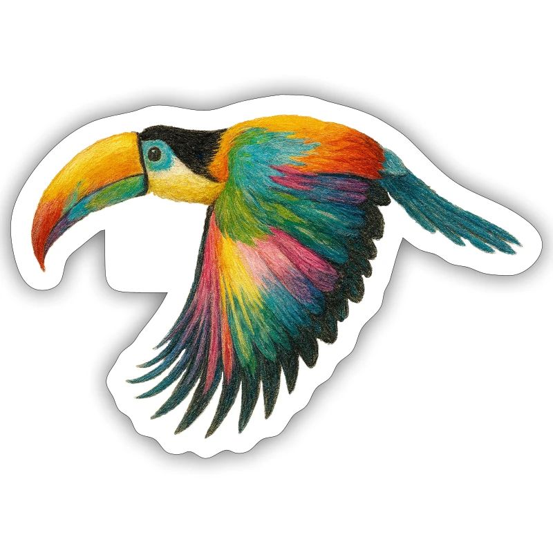 Rainbow Parrot Pattern