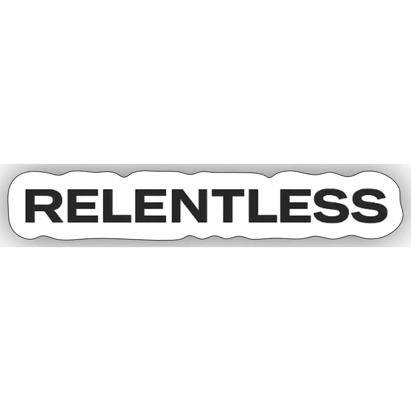 Typographie implacable Conception de texte forte