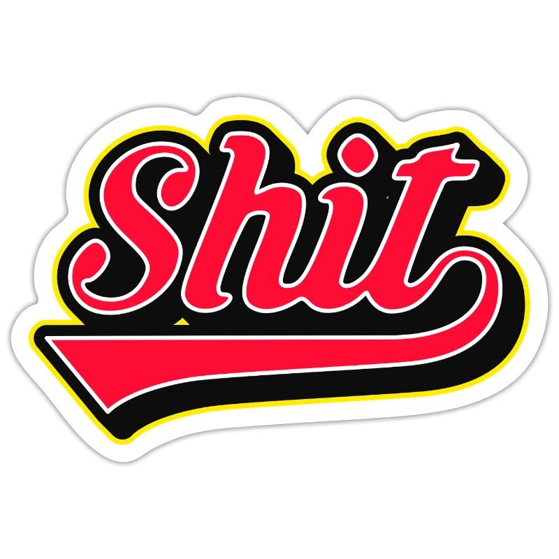 Shit Word Script Logo