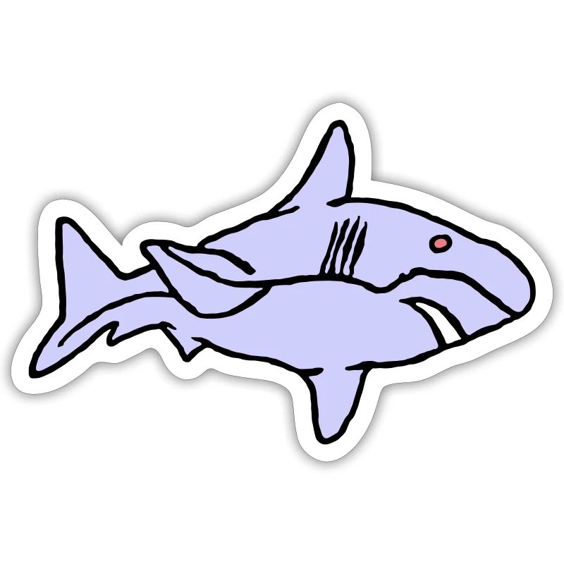 Poisson Requin Prédateur Eau Graffiti Océan