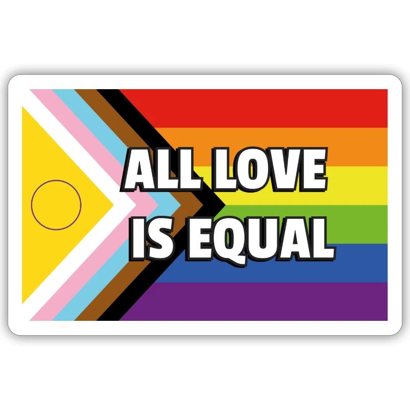 Fierté inclusive Drapeau de progrès TOUT L’AMOUR EST ÉGAL