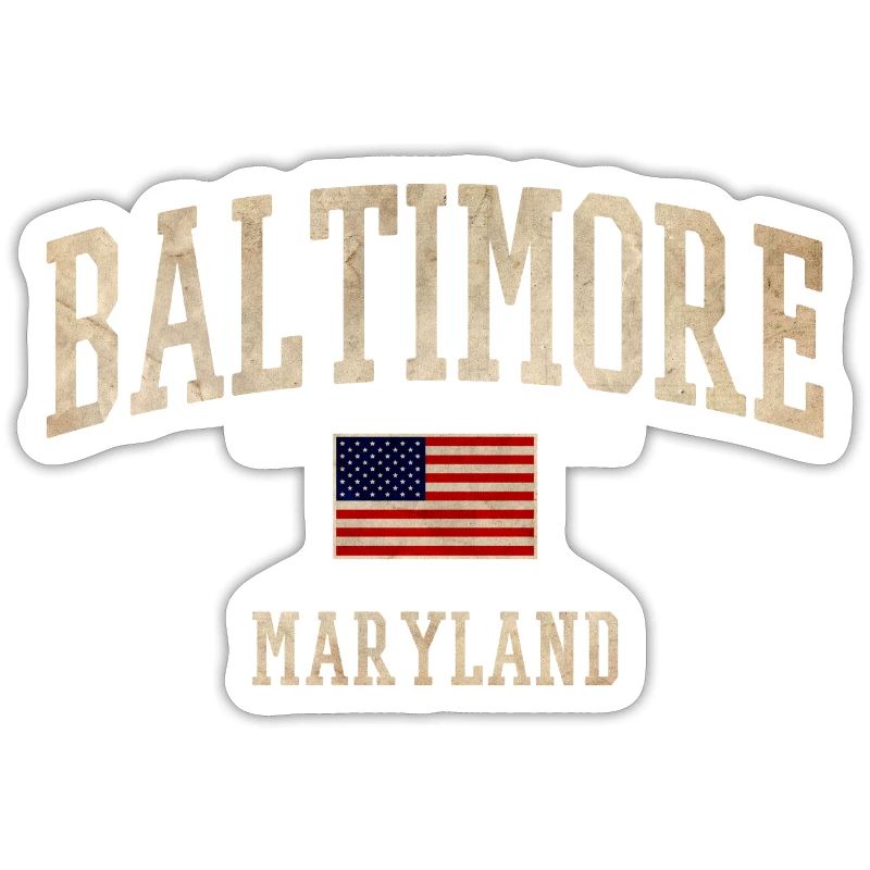 Style du drapeau vintage de Baltimore