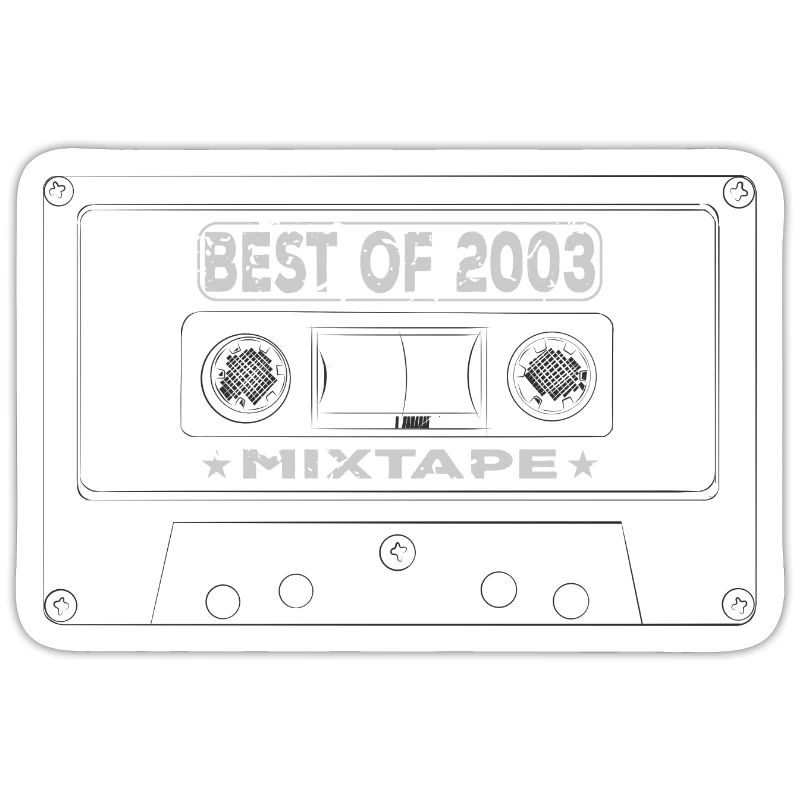 2003 Geburtstag Mixtape Kassette Retro