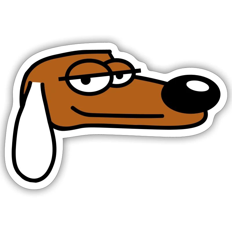 Dog Looks Cool Relaxed Look Guy Chill Dude