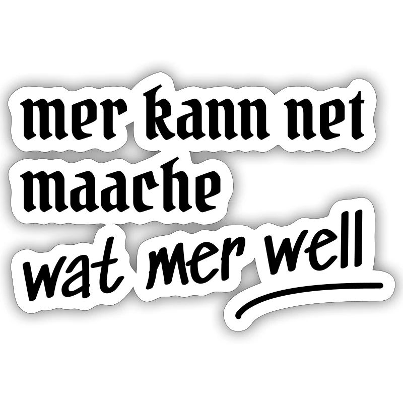 Cologne Saying Design Gift