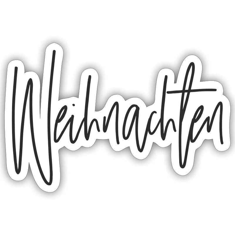 Script de Noël Lettrage à la main