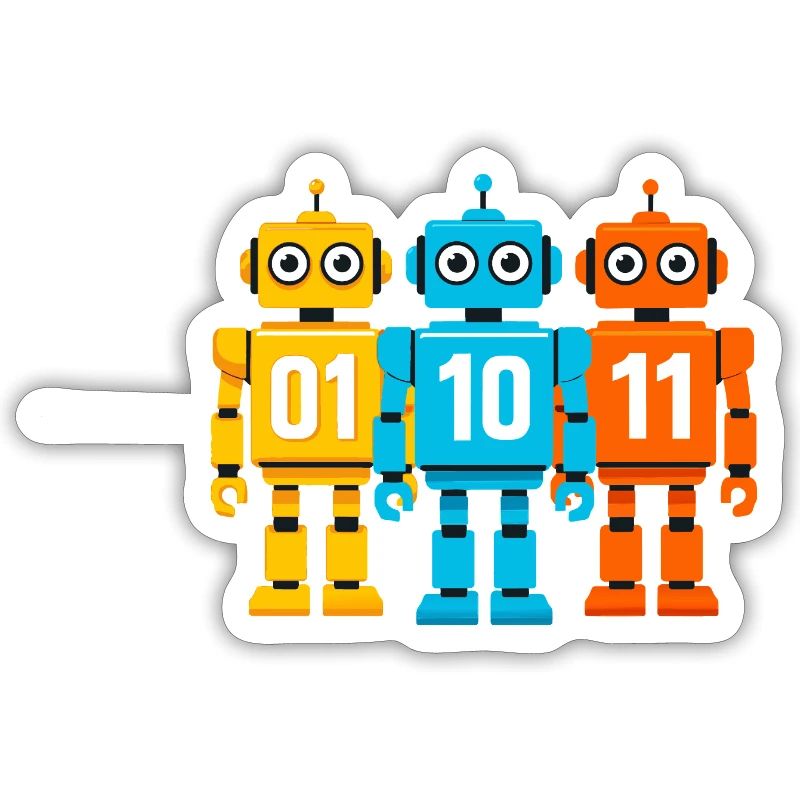 Robot 01 10 11 – Binary Sci-Fi Design