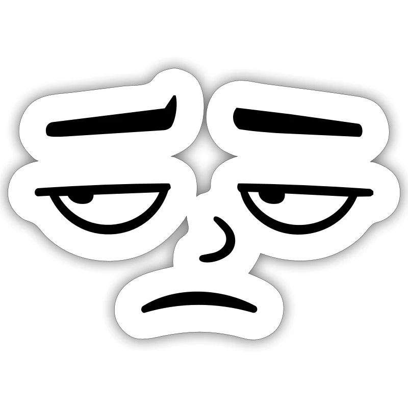 Grumpy sad disappointed face funny