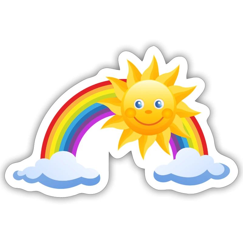 rainbow sun clouds weather rainbow sun cloud41