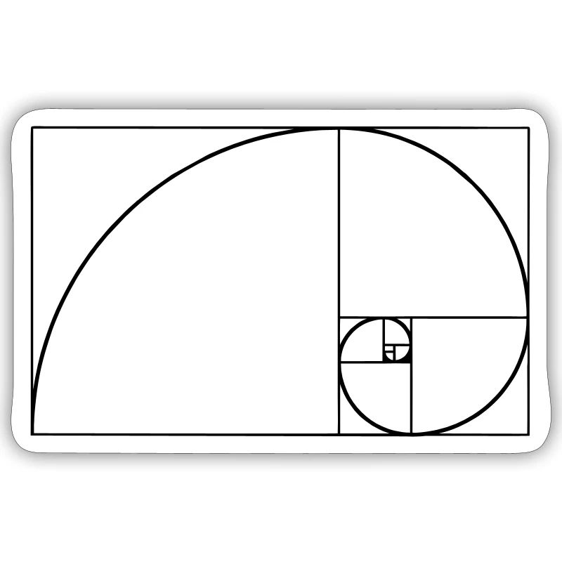 Spirale de Fibonacci, section doré, Phi, evolution