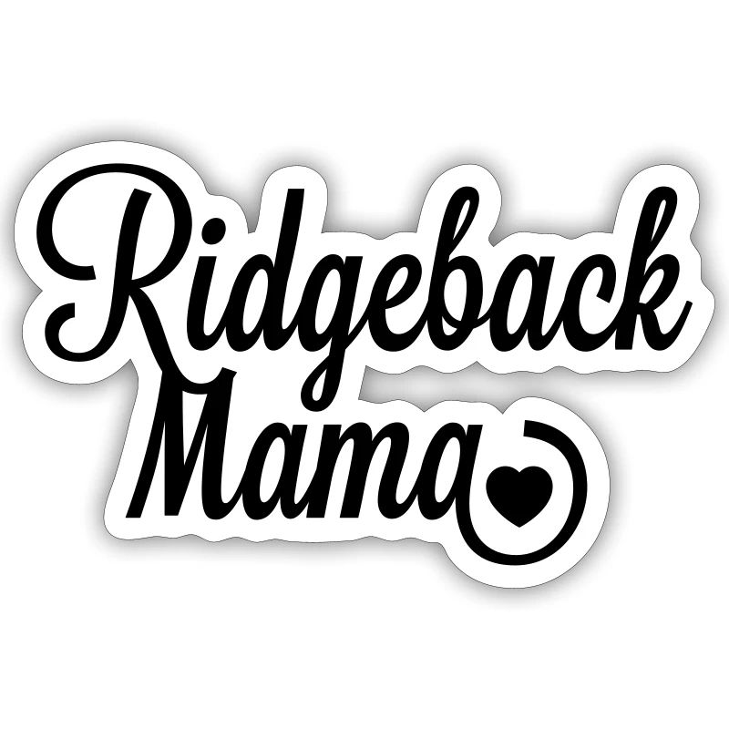 Rhodesian Ridgeback Mama mit Herz